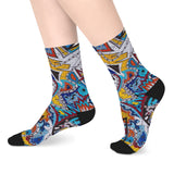 Cascading Grace Mid-length Socks