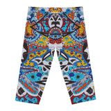 Cascading Grace Women's Capri Leggings