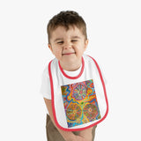 Multidimensional Baby Contrast Trim Jersey Bib