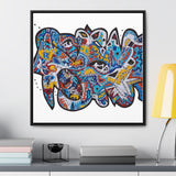 Cascading Grace Gallery Canvas Wraps, Square Frame