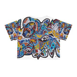 Cascading Grace AOP Crop Tee