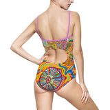 Multidimensional Women's One-piece Swimsuit