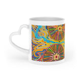 Multidimensional Heart-Shaped Mug