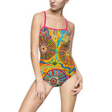 Multidimensional Women's One-piece Swimsuit