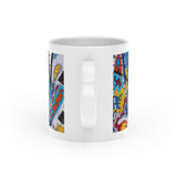 Cascading Grace Heart-Shaped Mug