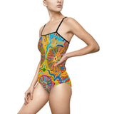 Multidimensional Women's One-piece Swimsuit