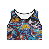 Cascading Grace Sports Bra (AOP)