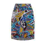 Cascading Grace Women's Pencil Skirt