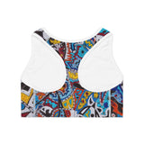 Cascading Grace Sports Bra (AOP)
