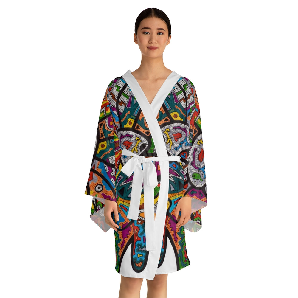 Rainbow Soul Long Sleeve Kimono Robe