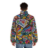 Rainbow Soul Men's Puffer Jacket (AOP)