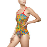 Multidimensional Women's One-piece Swimsuit