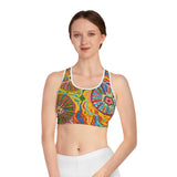 Multidimensional Sports Bra (AOP)