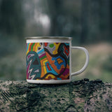 Rainbow Soul 100% Organic Enamel Camping Mug
