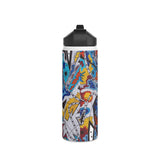 Cascading Grace Stainless Steel Water Bottle, Standard Lid