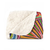 Multidimensional Sherpa Fleece Blanket