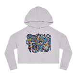 Cascading Grace Women’s Cropped Hooded Sweatshirt