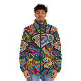 Rainbow Soul Men's Puffer Jacket (AOP)
