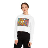 Multidimensional Women’s Cropped Hooded Sweatshirt
