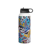 Cascading Grace Stainless Steel Water Bottle, Standard Lid