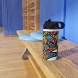 Rainbow Soul Stainless Steel Water Bottle, Standard Lid