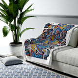 Cascading Grace Velveteen Plush Blanket