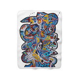 Cascading Grace Sherpa Fleece Blanket
