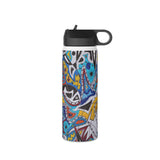 Cascading Grace Stainless Steel Water Bottle, Standard Lid