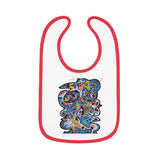 Cascading Grace Baby Contrast Trim Jersey Bib