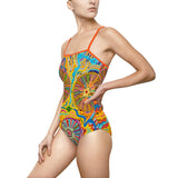 Multidimensional Women's One-piece Swimsuit