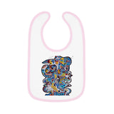 Cascading Grace Baby Contrast Trim Jersey Bib