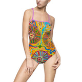 Multidimensional Women's One-piece Swimsuit