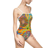 Multidimensional Women's One-piece Swimsuit