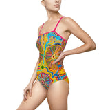 Multidimensional Women's One-piece Swimsuit