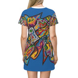 Rainbow Soul All Over Print T-Shirt Dress