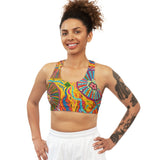Multidimensional Seamless Sports Bra (AOP)