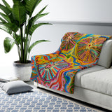 Multidimensional Sherpa Fleece Blanket