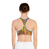 Multidimensional Sports Bra (AOP)