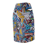 Cascading Grace Women's Pencil Skirt