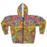 Multidimensional AOP Unisex Zip Hoodie