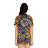 Rainbow Soul Women's Short Pajama Set (AOP)