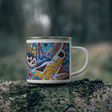 Cascading Grace 100% Organic Enamel Camping Mug
