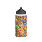 Multidimensional Stainless Steel Water Bottle, Standard Lid