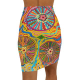 Multidimensional Women's Mini Skirt