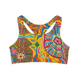 Multidimensional Seamless Sports Bra (AOP)