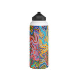 Multidimensional Stainless Steel Water Bottle, Standard Lid