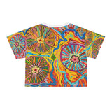 Multidimensional AOP Crop Tee