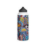 Cascading Grace Stainless Steel Water Bottle, Standard Lid