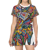 Rainbow Soul All Over Print T-Shirt Dress