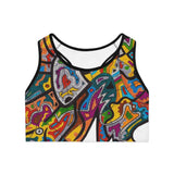 Rainbow Soul Sports Bra (AOP)